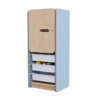 Закрытый шкаф с ящиками из коллекции мебели «НЕГА» (цвет голубой) - «globural.ru» - Рузаевка