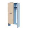Шкаф для верхней одежды персонала во входную группу из коллекции мебели «НЕГА» (голубой) - «globural.ru» - Рузаевка