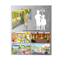 Напольный стенд для сюжетно-ролевых игр, 4-х сторонний (детский мир, автосервис, автомойка, перекресток) - «globural.ru» - Рузаевка