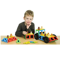 Набор Полидрон Магнитный "Конструируем транспорт" с дополнительным комплектом колес (Базовый) - «globural.ru» - Рузаевка