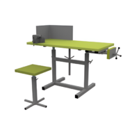 Верстак ученический комбинированный с тисками и струбциной, с защитным экраном и табуретом - «globural.ru» - Рузаевка