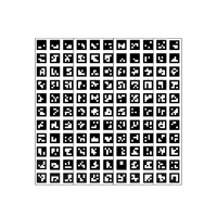 Поле aruco-меток, не бликующая поверхность 101 метка - «globural.ru» - Рузаевка