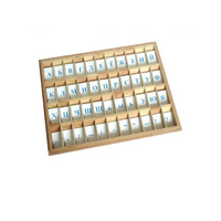 Печатный алфавит на пластиковых табличках. Синий - «globural.ru» - Рузаевка