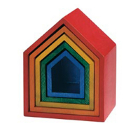 Набор цветных домиков "Радуга" - «globural.ru» - Рузаевка