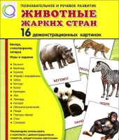 Демонстрационные карточки "Животные жарких стран" - «globural.ru» - Рузаевка