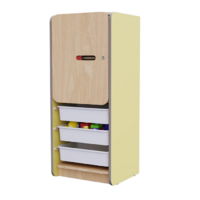 Закрытый шкаф с ящиками из коллекции мебели «НЕГА» (цвет желтый) - «globural.ru» - Рузаевка