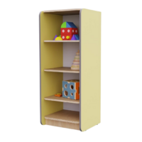 Открытый шкаф с полками из коллекции мебели «НЕГА» (цвет желтый) - «globural.ru» - Рузаевка