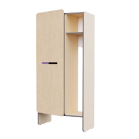 Шкаф для верхней одежды персонала во входную группу из коллекции мебели «НЕГА» (бежевый) - «globural.ru» - Рузаевка
