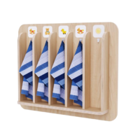 Детская вешалка для полотенец в центральную группу из коллекции «НЕГА» - «globural.ru» - Рузаевка