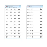 Комплект карточек (10) "Обучающий калейдоскоп. Умножение и деление в два шага" - «globural.ru» - Рузаевка