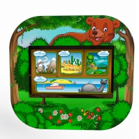 Профессиональный сенсорный настенный логопедический комплекс Мишка Logo 2 - «globural.ru» - Рузаевка