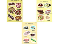 Плакаты ПРОФТЕХ "Виды пирожного" (3 пл, винил, 70х100) - «globural.ru» - Рузаевка