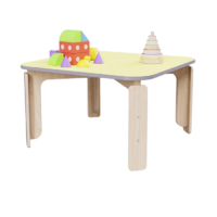 Квадратный растущий стол из коллекции «НЕГА» р.гр. 0-1 (цвет желтый) - «globural.ru» - Рузаевка