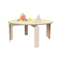 Круглый растущий стол из коллекции «НЕГА» р.гр. 2-3 (цвет желтый) - «globural.ru» - Рузаевка