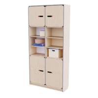 Рабочий стеллаж для воспитателя из коллекции «НЕГА» (цвет бежевый) - «globural.ru» - Рузаевка