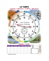 Le temps. Учебно наглядные пособия по французскому языку - «globural.ru» - Рузаевка