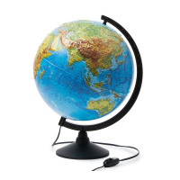 Глобус Земли физический  с подсветкой D=320 мм - «globural.ru» - Рузаевка