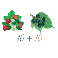 Счетный материал на магнитах "Лесные ягоды". - «globural.ru» - Рузаевка