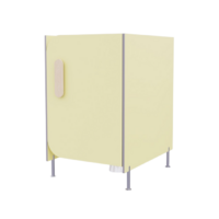 Гигиеническая кабинка из коллекции «НЕГА» (цвет желтый) - «globural.ru» - Рузаевка