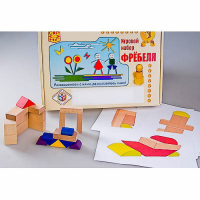 Игровой набор Фребеля "Конструктор деревянный без соединений-2" (Серия "Эксперимент") - «globural.ru» - Рузаевка