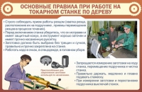 Стенд "Основные правила при работе на токарном станке по дереву" - «globural.ru» - Рузаевка