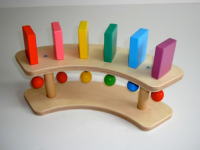 Тактильно-развивающая панель "Разноцветное домино" (3 домино, стартовая) - «globural.ru» - Рузаевка