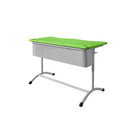 Стол ученический двухместный регулируемый по высоте с перфорированным экраном - «globural.ru» - Рузаевка