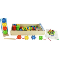 Игра на сенсомоторное развитие "Шнуровка Бусы (набор 3)" - «globural.ru» - Рузаевка