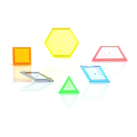 Игра на сенсомоторное развитие "Прозрачные геометрические фигуры" - «globural.ru» - Рузаевка