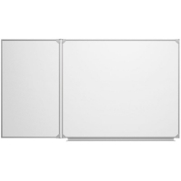 Доска магнитно-маркерная настенная двухэлементная белая полимерная - «globural.ru» - Рузаевка