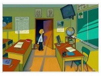 Магнитно-маркерный плакат "Классная комната" с набором магнитных карточек + методические рекомендации (иностранный язык) - «globural.ru» - Рузаевка