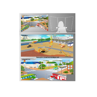 Стенд для сюжетно-ролевых игр 2-х сторонний (перекресток, стройка) - «globural.ru» - Рузаевка