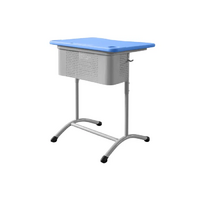 Стол ученический одноместный регулируемый по высоте с перфорированным экраном - «globural.ru» - Рузаевка