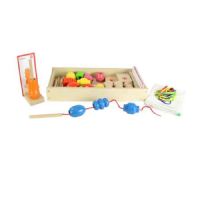 Игра на сенсомоторное развитие "Шнуровка Бусы (набор 1)" - «globural.ru» - Рузаевка