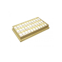 Английский алфавит на пластиковых табличках. Красный. Прописные буквы. 20/20 штук. - «globural.ru» - Рузаевка