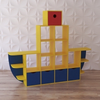 Стеллаж для игрушек "Пароход" - «globural.ru» - Рузаевка