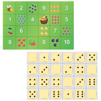 Тематическое поле-маршрутизатор «Фрукты и цифры» / «Точки» для мини-робота Bee-Bot - «globural.ru» - Рузаевка