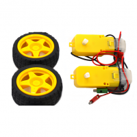 Двигатель постоянного тока с колесом на валу SNS-151 2 шт. - «globural.ru» - Рузаевка