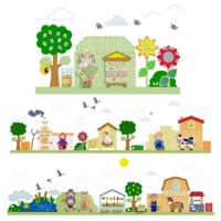 Набор декоративно-развивающих панелей "Деревенька" - «globural.ru» - Рузаевка