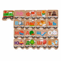 Деревянные бусы-алфавит "Паровозик" - «globural.ru» - Рузаевка