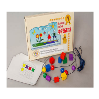 Игровой набор Фребеля "Бусы-шнуровка" (серия "Эксперимент") - «globural.ru» - Рузаевка