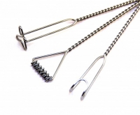 Комплект массажных логопедических зондов "Универсальный" на витых ручках с колечком (3 штуки) - «globural.ru» - Рузаевка