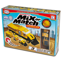 Магнитный конструктор Транспорт "Смешай и собери". Серия Строительная техника. Стартовый набор - «globural.ru» - Рузаевка