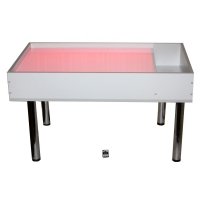 Световой столик для рисования песком напольный "Мультиколор" с кармашком для песка - «globural.ru» - Рузаевка