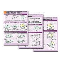 Комплект таблиц по геометрии "Стереометрия. Взаимное расположение фигур в пространстве" (8 табл., А1,лам) - «globural.ru» - Рузаевка