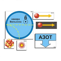 Модель-аппликация "Открытие протона и нейтрона" (ламинированная) - «globural.ru» - Рузаевка