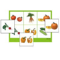 Лото "Овощи" (4 планшета, 24 карточки, цветное, ламинированное) - «globural.ru» - Рузаевка