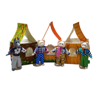 Набор шагающих кукол к сказке "Три поросенка" - «globural.ru» - Рузаевка