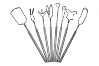 Комплект массажно-постановочных зондов МиГ на толстых ручках с накаткой Микляевой Ю. В (8 штук) - «globural.ru» - Рузаевка