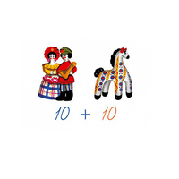 Счетный материал на магнитах "Дымковская игрушка" - «globural.ru» - Рузаевка